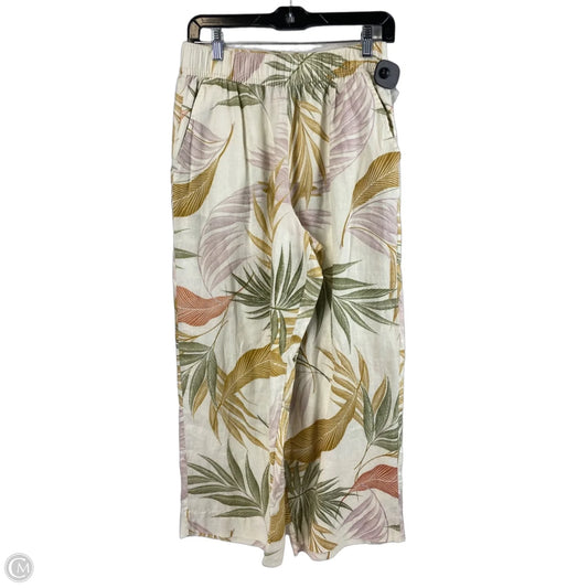 Pants Linen By Tahari In Floral Print, Size: S