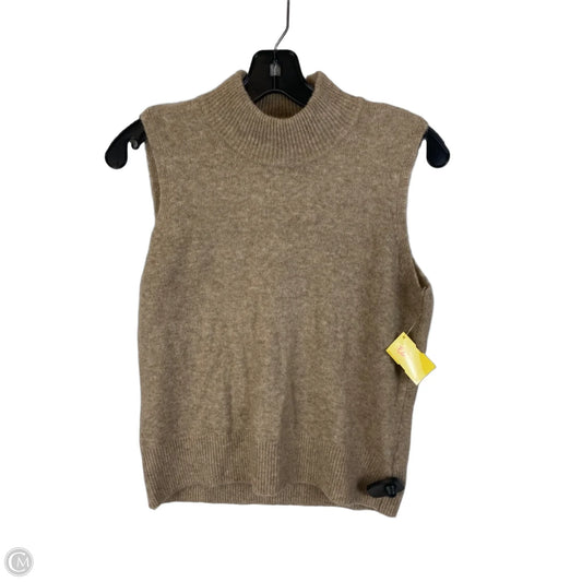 Vest Sweater By Tahari In Tan, Size: S