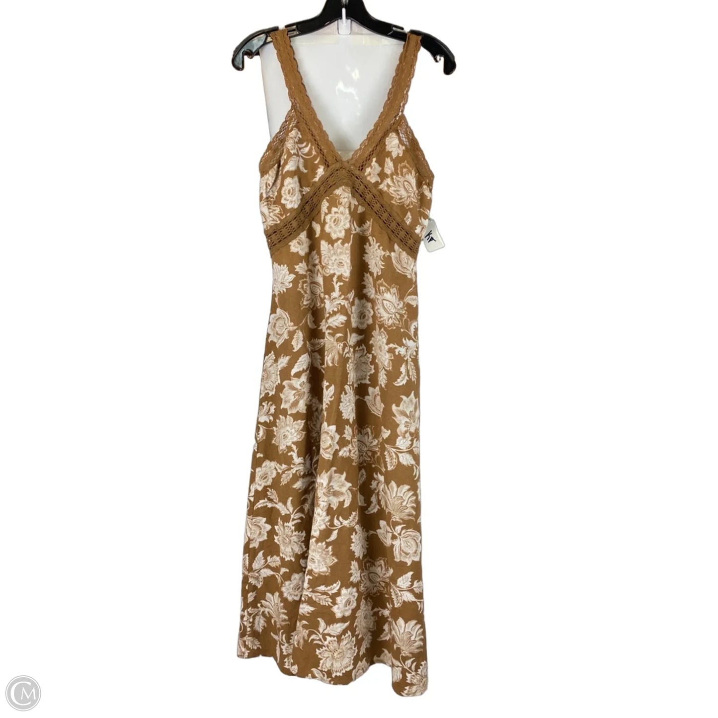 Dress Casual Maxi By Loft In Brown, Size: 4