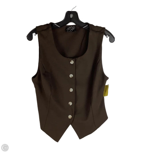 Vest Other By Milk & Honey In Brown, Size: Xl