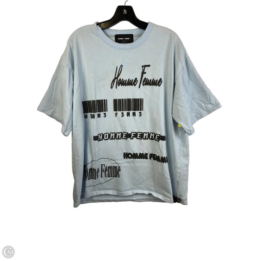 Top Short Sleeve By Cmb In Blue, Size: Xl