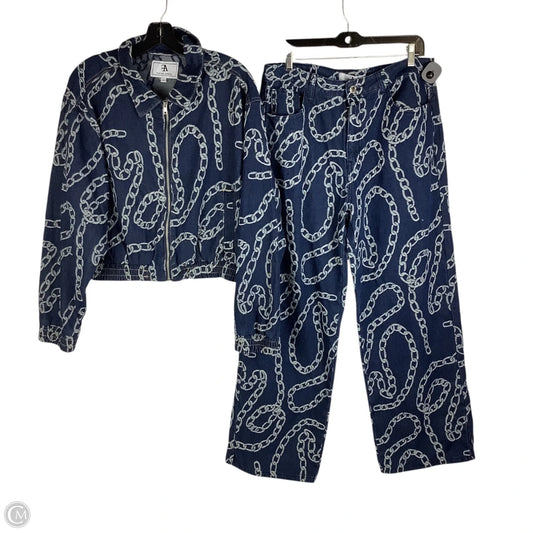 Pants Set 2pc By Cmc In Blue Denim, Size: Xl
