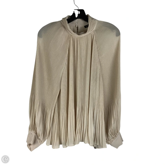 Top Long Sleeve By Banana Republic In Tan, Size: L