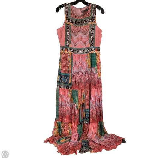 Dress Casual Maxi By Cmc In Multi-colored, Size: 4