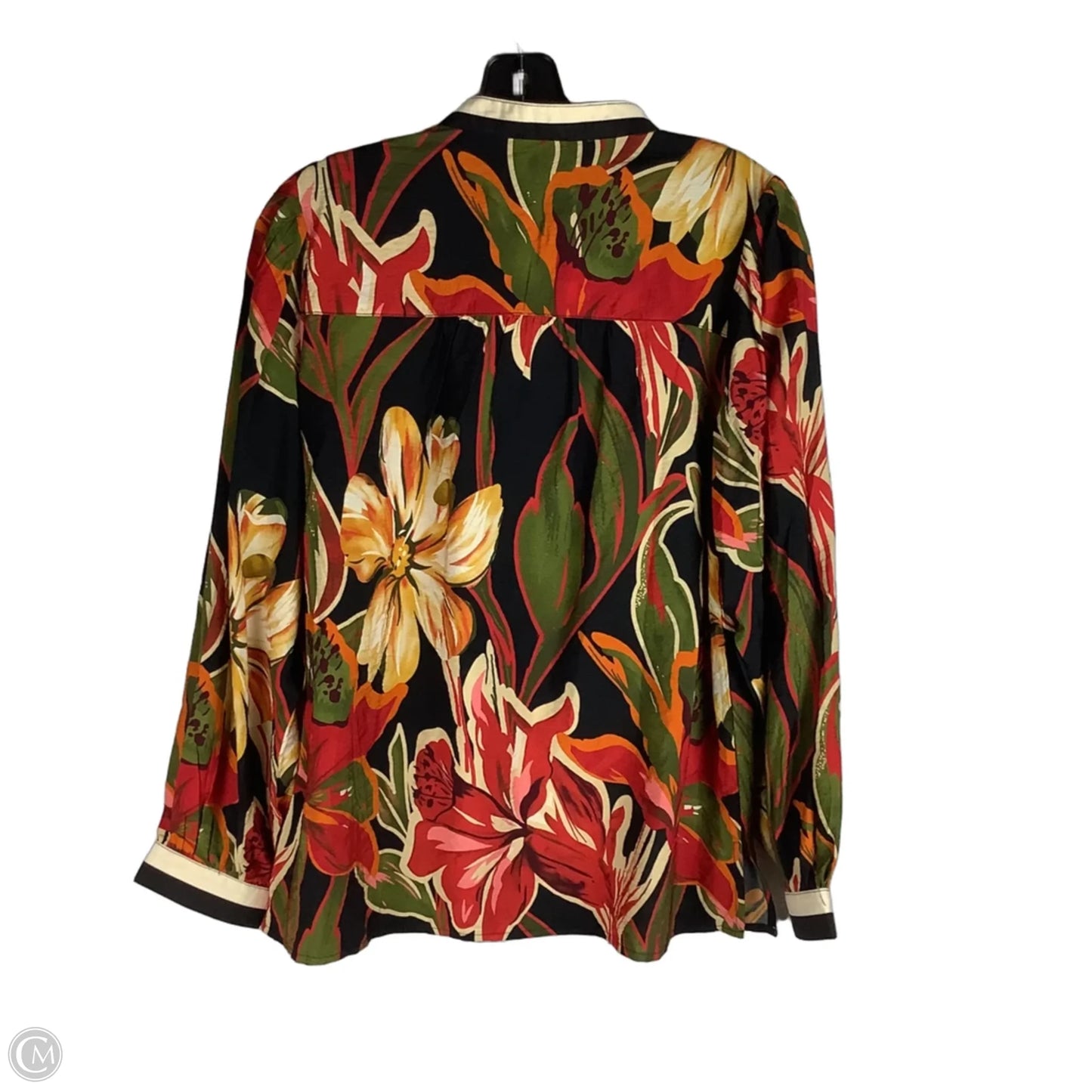 Top Long Sleeve By Jodifl In Floral Print, Size: L