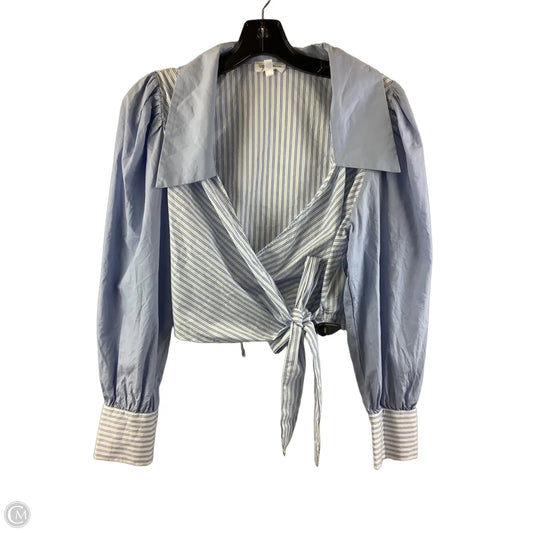 Top Long Sleeve By Vestique In Striped Pattern, Size: M
