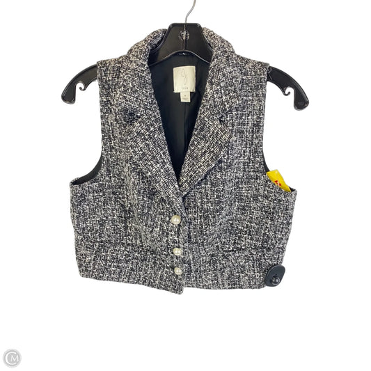 Vest Faux Fur & Sherpa By Joie In Black & White, Size: 8