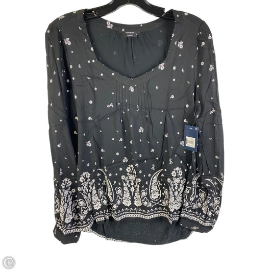 Top Long Sleeve By Lucky Brand In Black, Size: Xs