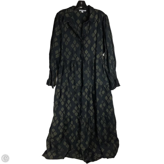 Dress Party Long By Chicos In Black & Gold, Size: 12
