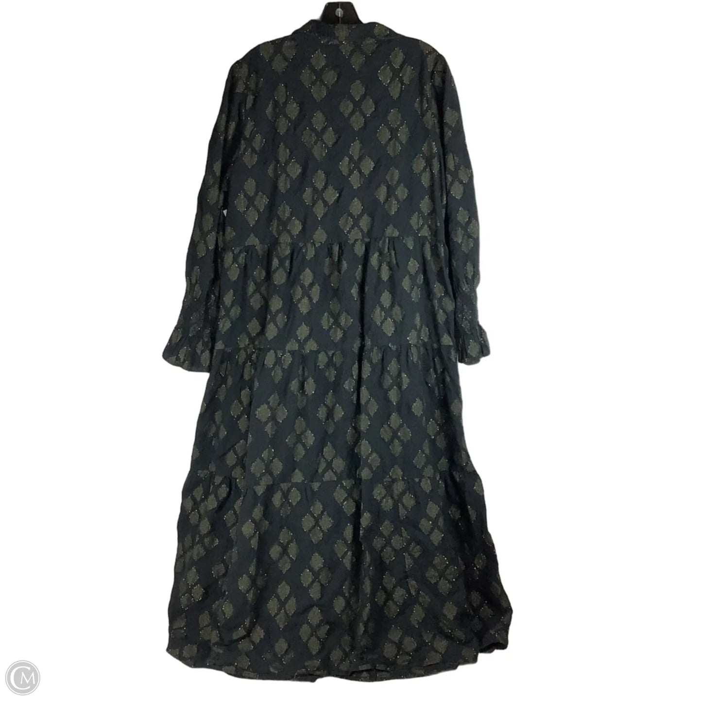 Dress Party Long By Chicos In Black & Gold, Size: 12