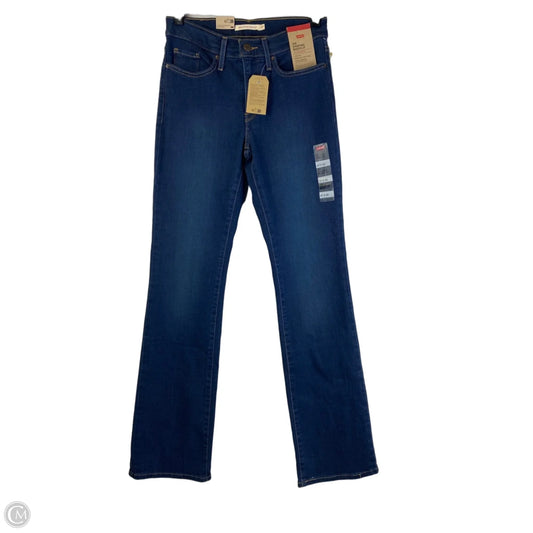 Jeans Boot Cut By Levis In Blue Denim, Size: 4