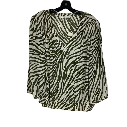 Top Long Sleeve By Black Rainn In Animal Print, Size: Xl