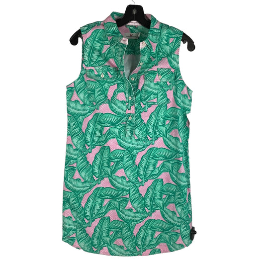 Green & Pink Dress Designer Vineyard Vines, Size 2