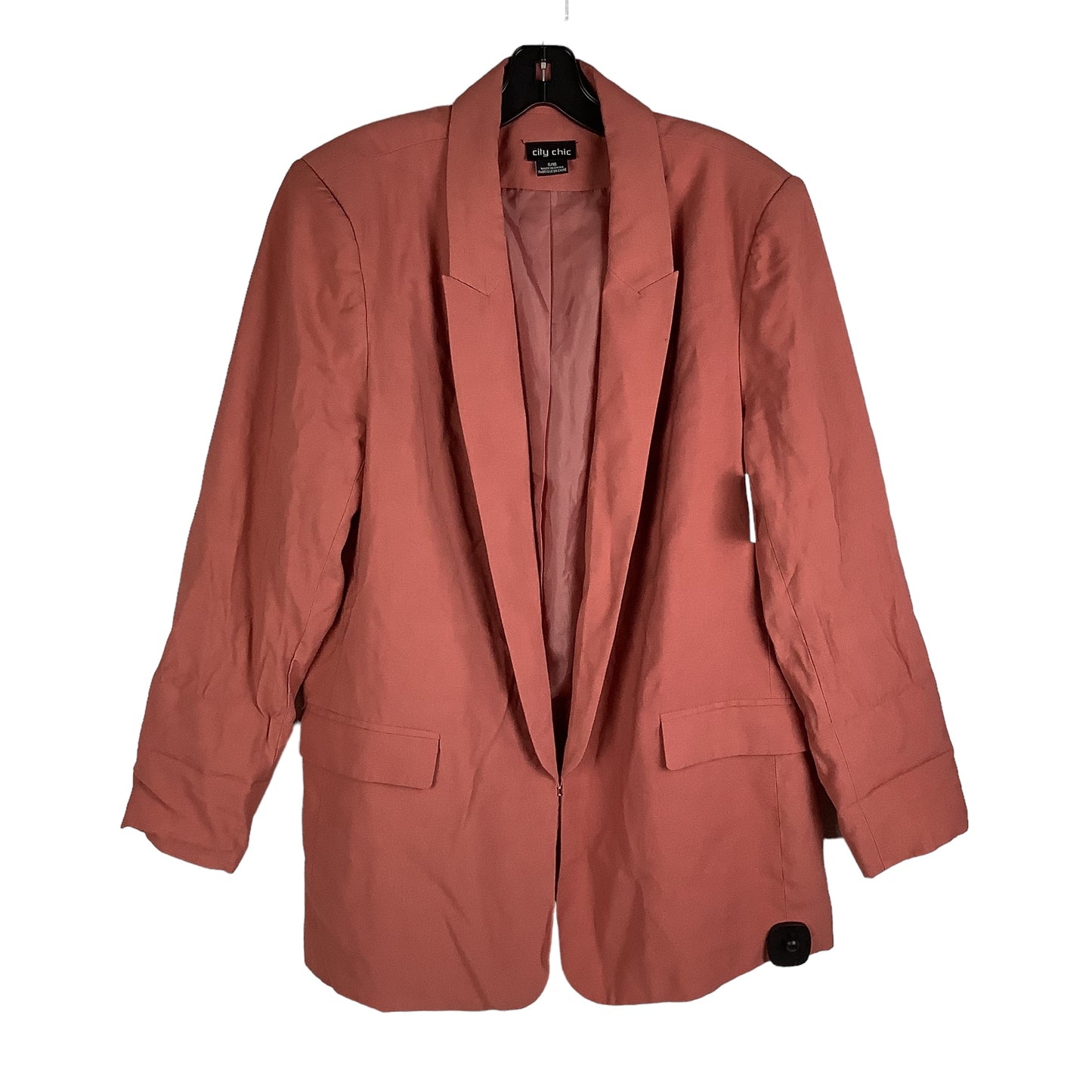 Blazer By City Chic In Pink, Size: 16