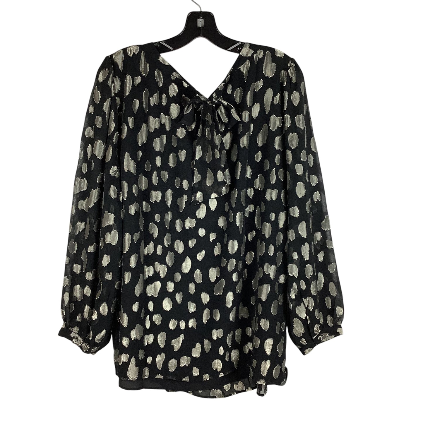 Top Long Sleeve By Talbots In Black, Size: 2x