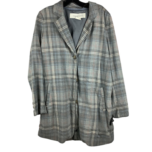 Blazer By Treasure And Bond In Plaid Pattern, Size: M