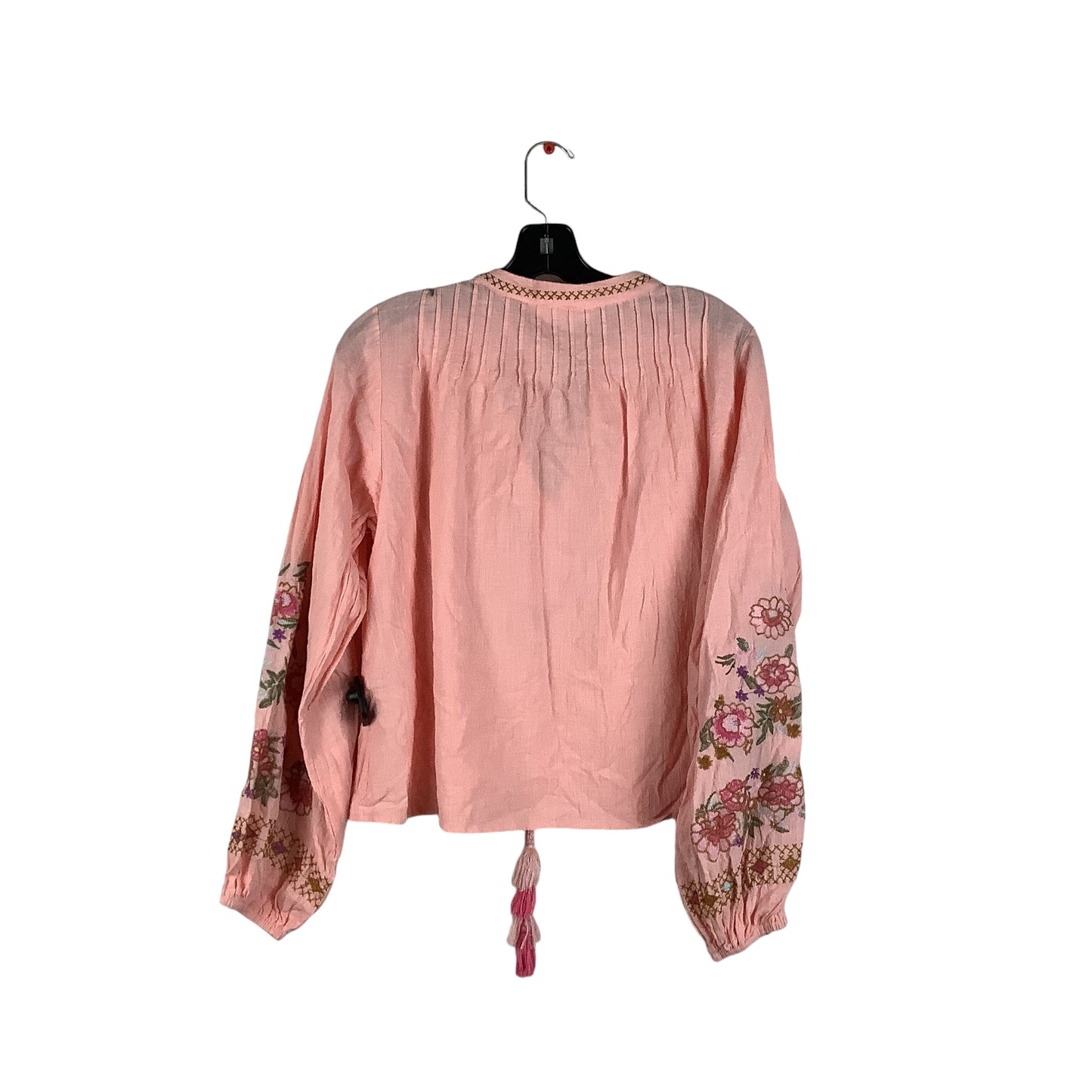 Top Long Sleeve By Cmc In Pink, Size: L