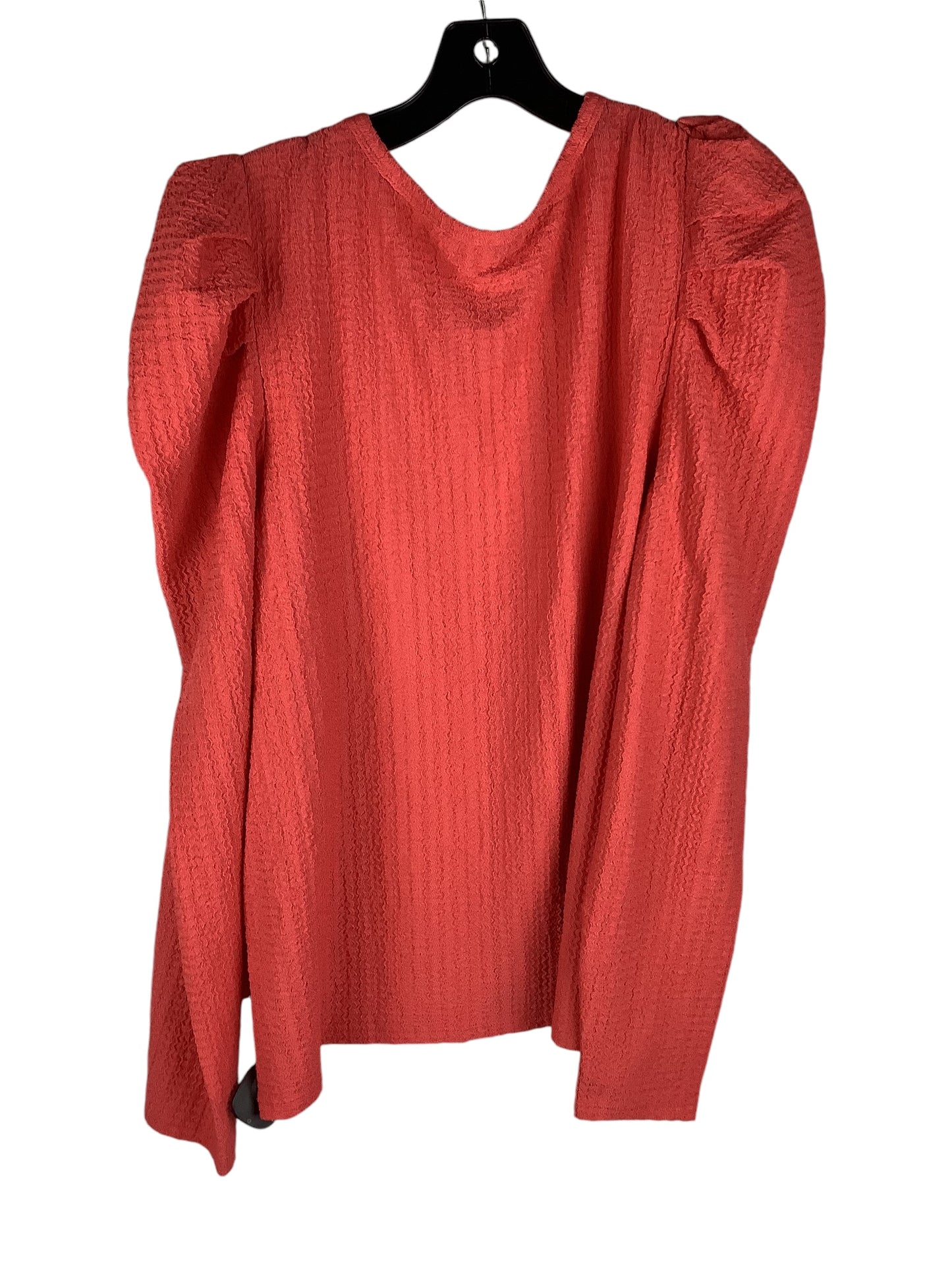 Top Long Sleeve By Loft In Coral, Size: Xl