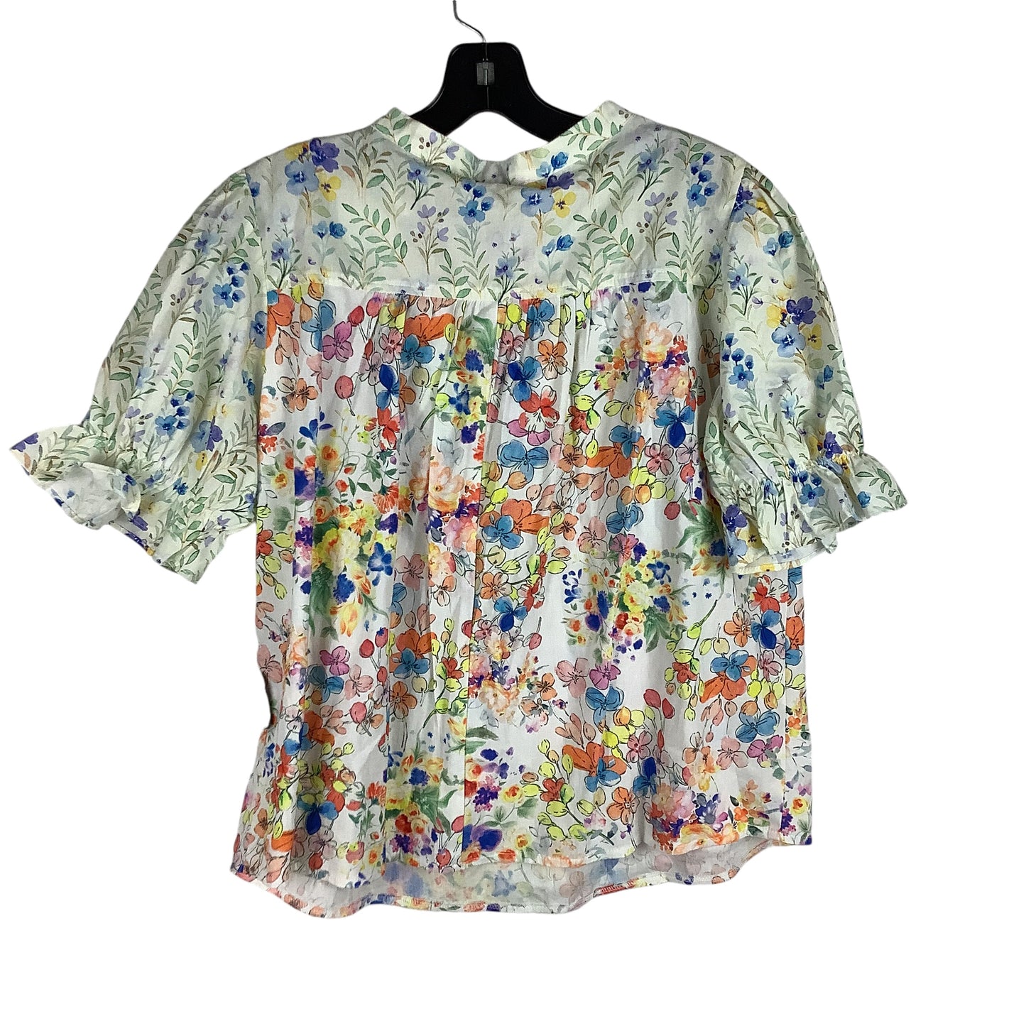 Top Short Sleeve By Cmc In Multi-colored, Size: L