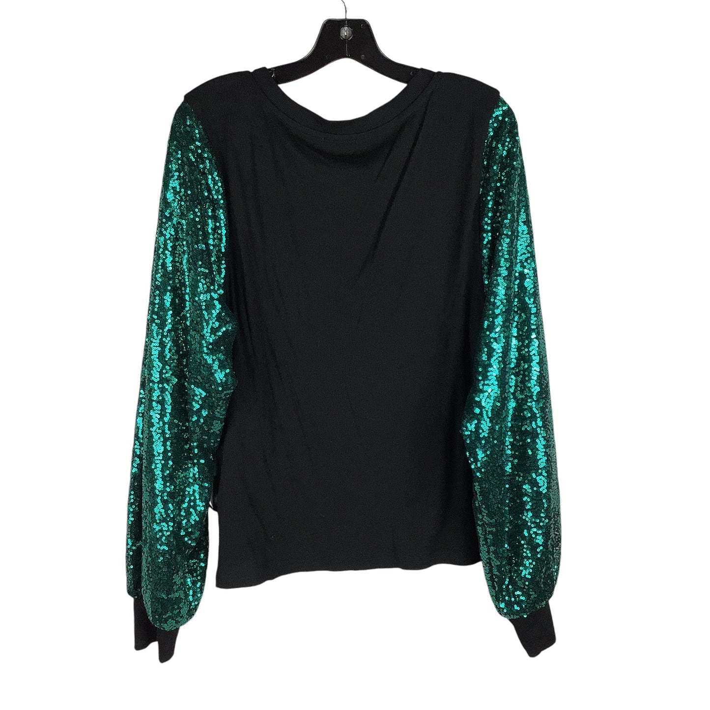 Top Long Sleeve By Bibi In Green, Size: Xl