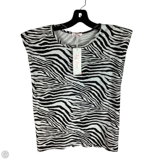 Top Short Sleeve By Clothes Mentor In Animal Print, Size: L