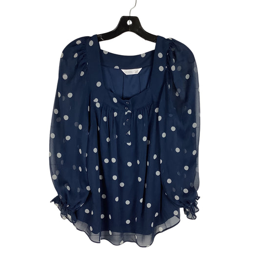 Top Long Sleeve By Lc Lauren Conrad In Polkadot Pattern, Size: S