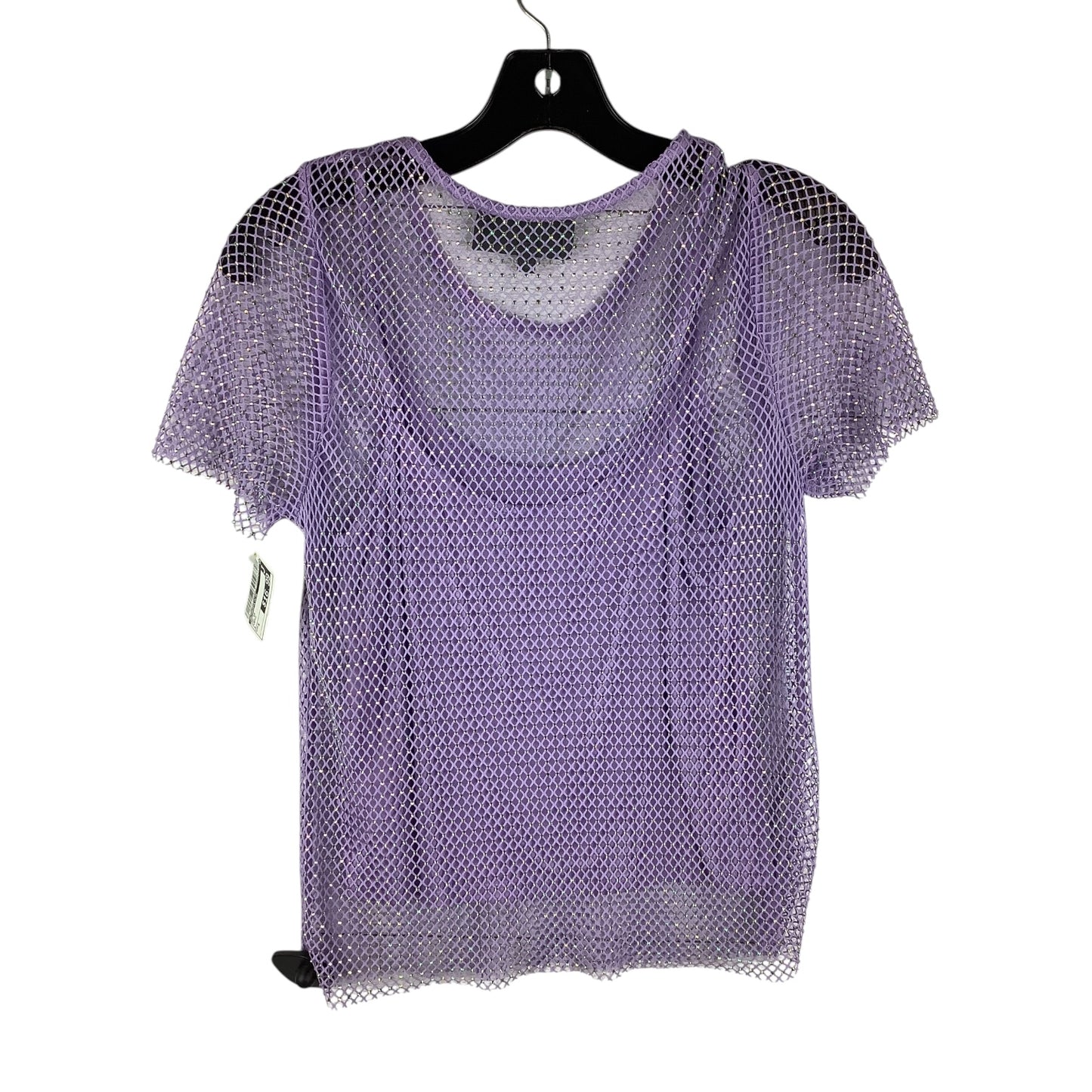 Top Short Sleeve By Anthropologie In Purple, Size: S