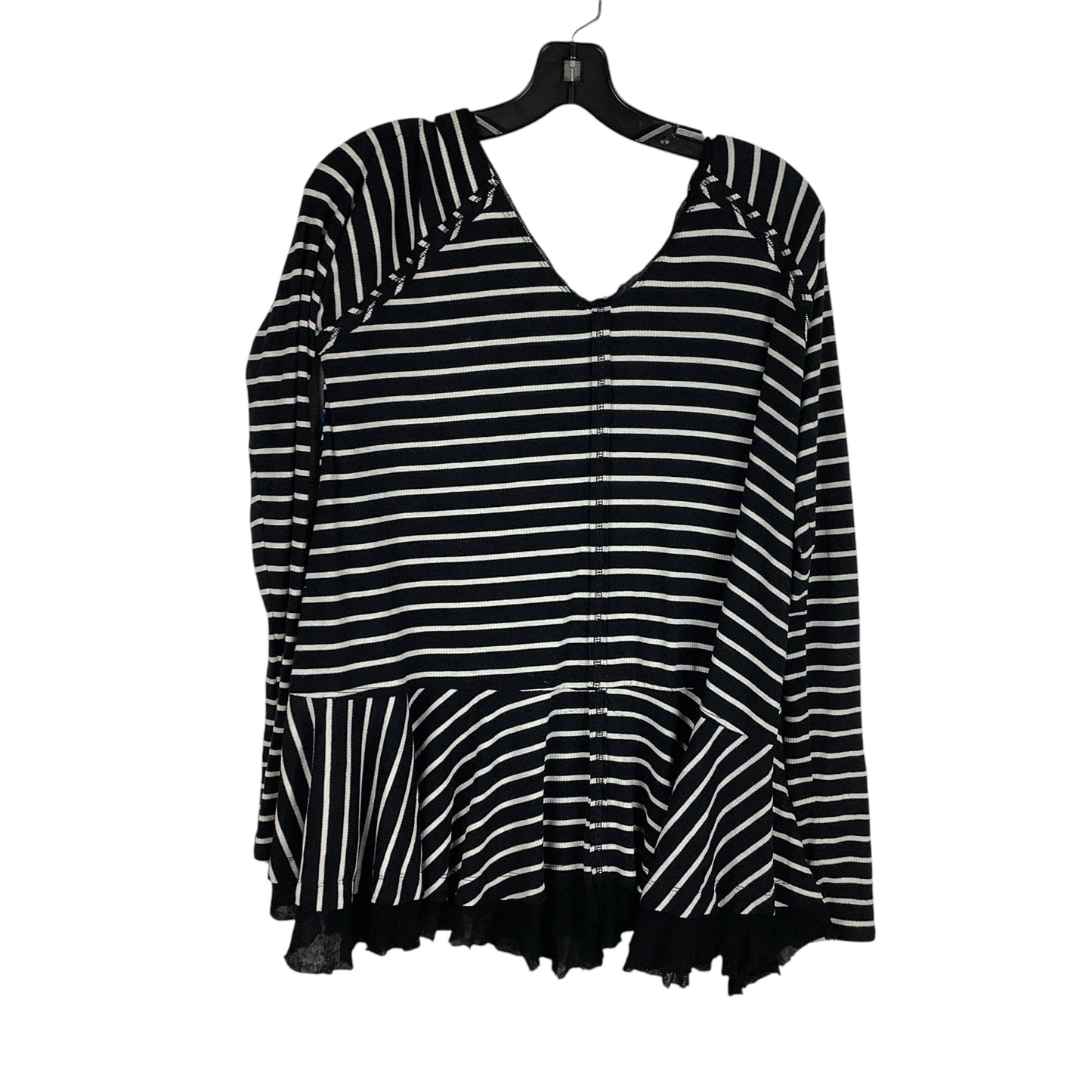 Top Long Sleeve By Free People In Striped Pattern, Size: S