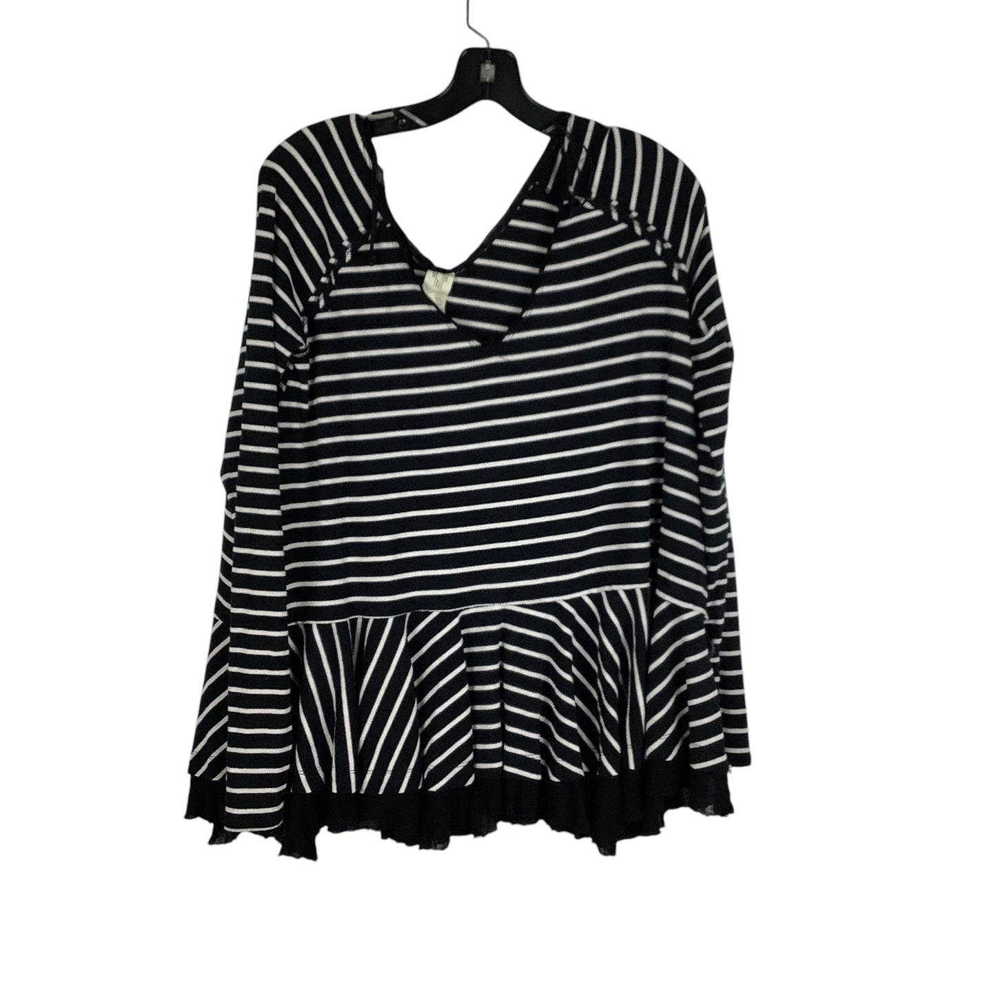 Top Long Sleeve By Free People In Striped Pattern, Size: S