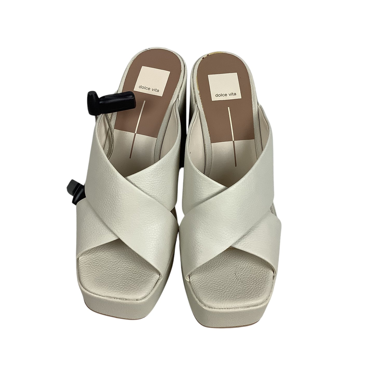 Sandals Heels Block By Dolce Vita In Cream, Size: 10