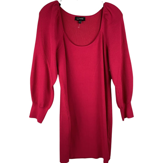 Dress Sweater By Express In Pink, Size: L