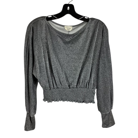 Top Long Sleeve By 143 Story In Silver, Size: S