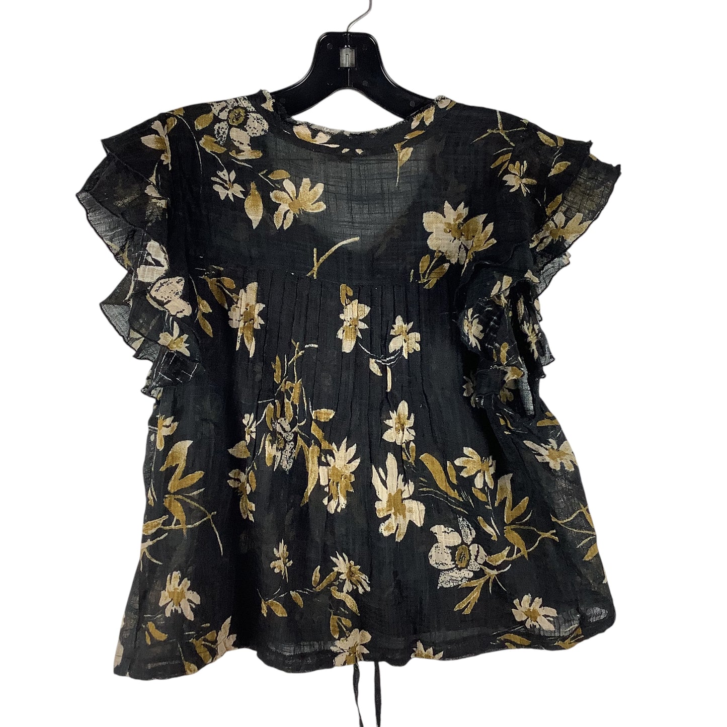 Top Short Sleeve By Free People In Black, Size: Xs