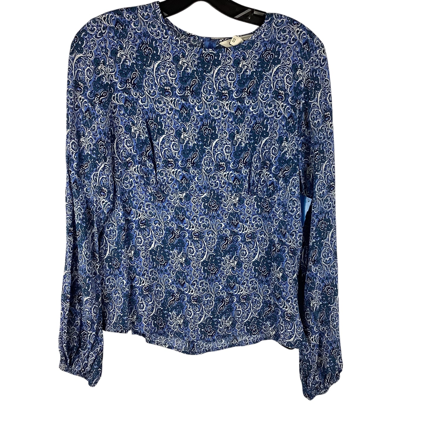 Top Long Sleeve By Boden In Blue, Size: 8