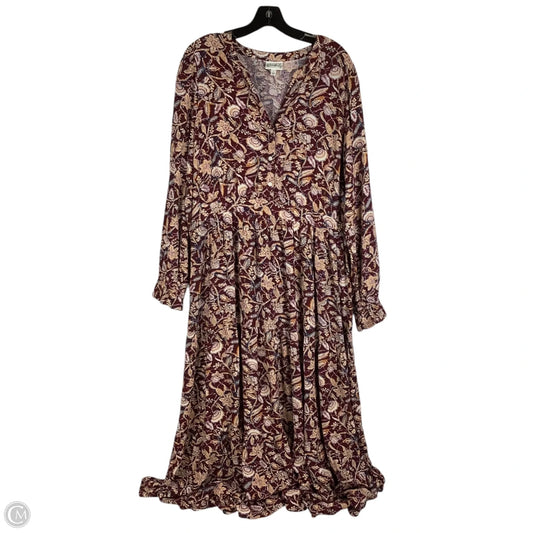 Dress Casual Maxi By Wonderly In Purple, Size: L