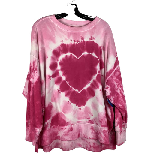 Sweatshirt Crewneck By Crown And Ivy In Pink, Size: L