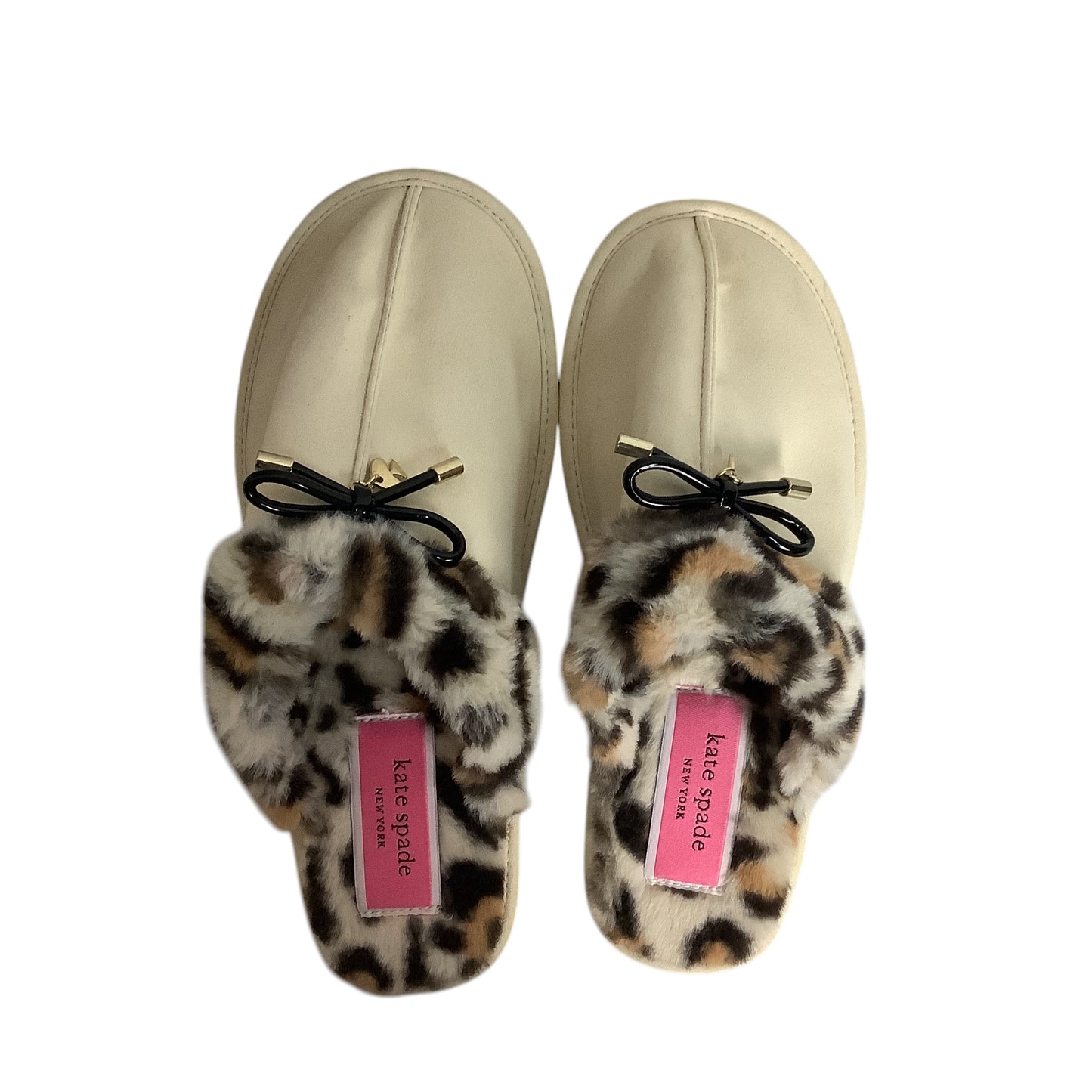 Slippers Designer By Kate Spade In Cream