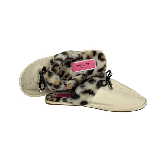 Slippers Designer By Kate Spade In Cream