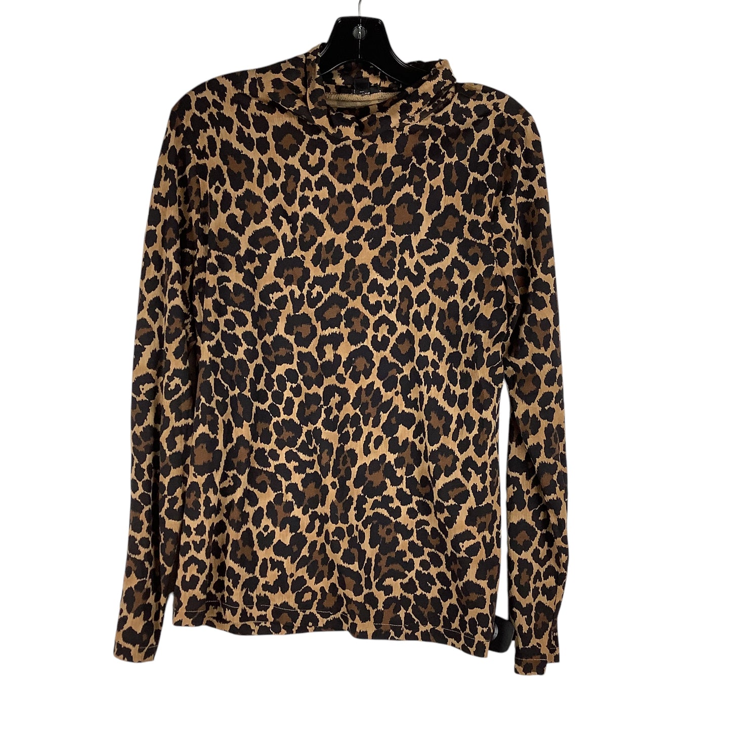 Top Long Sleeve By J. Crew In Animal Print, Size: L