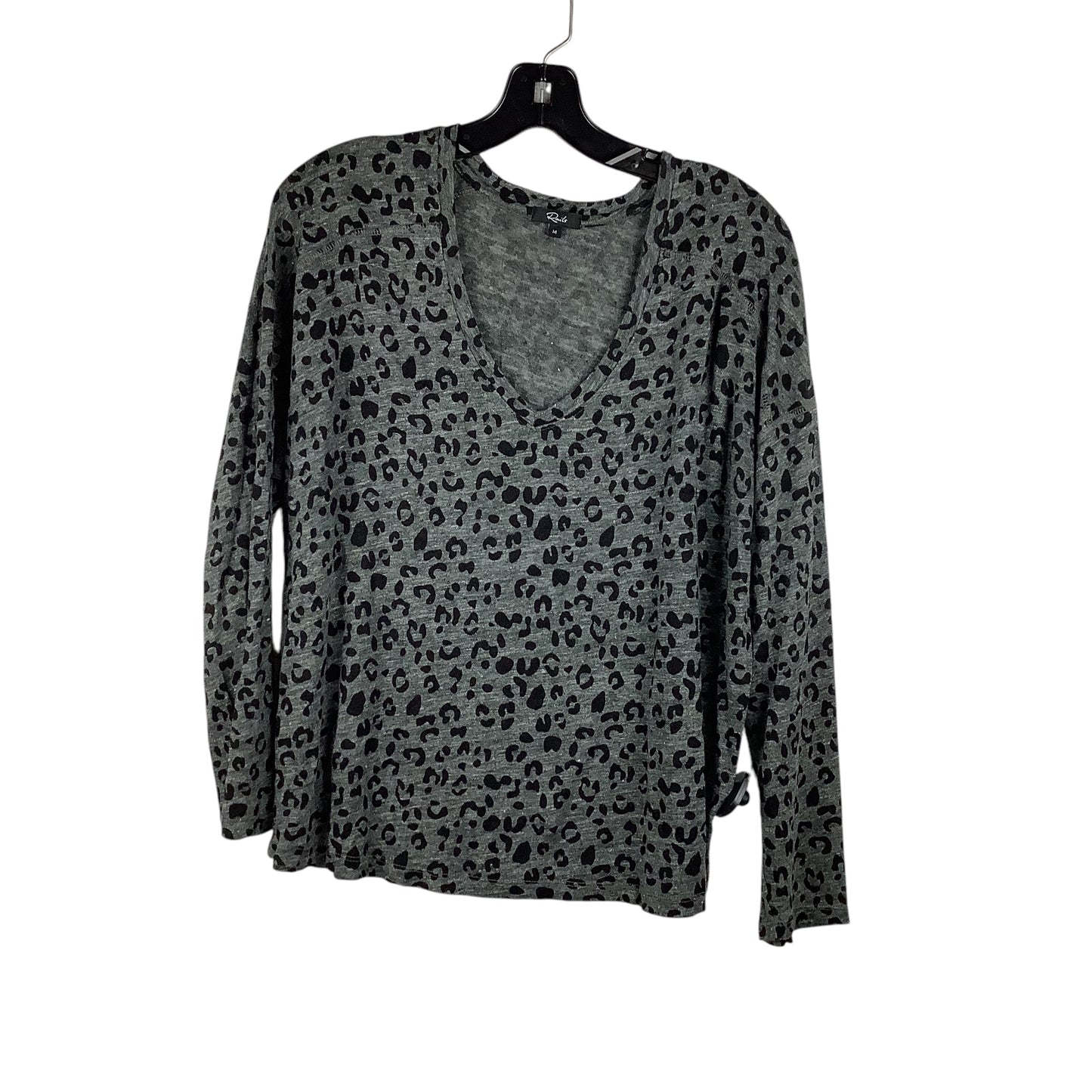 Top Long Sleeve Designer By Rails In Animal Print, Size: M