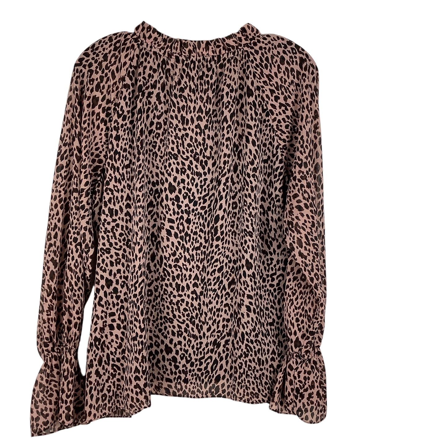 Top Long Sleeve By Cmc In Animal Print, Size: M