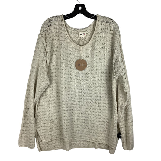 Sweater By Bibi In Tan, Size: Xl