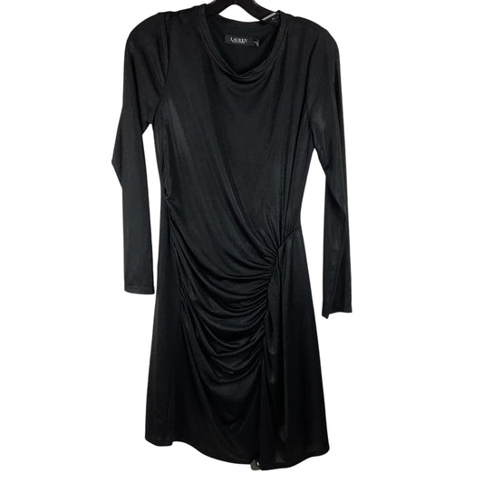 Dress Party Midi By Lauren By Ralph Lauren In Black, Size: 6