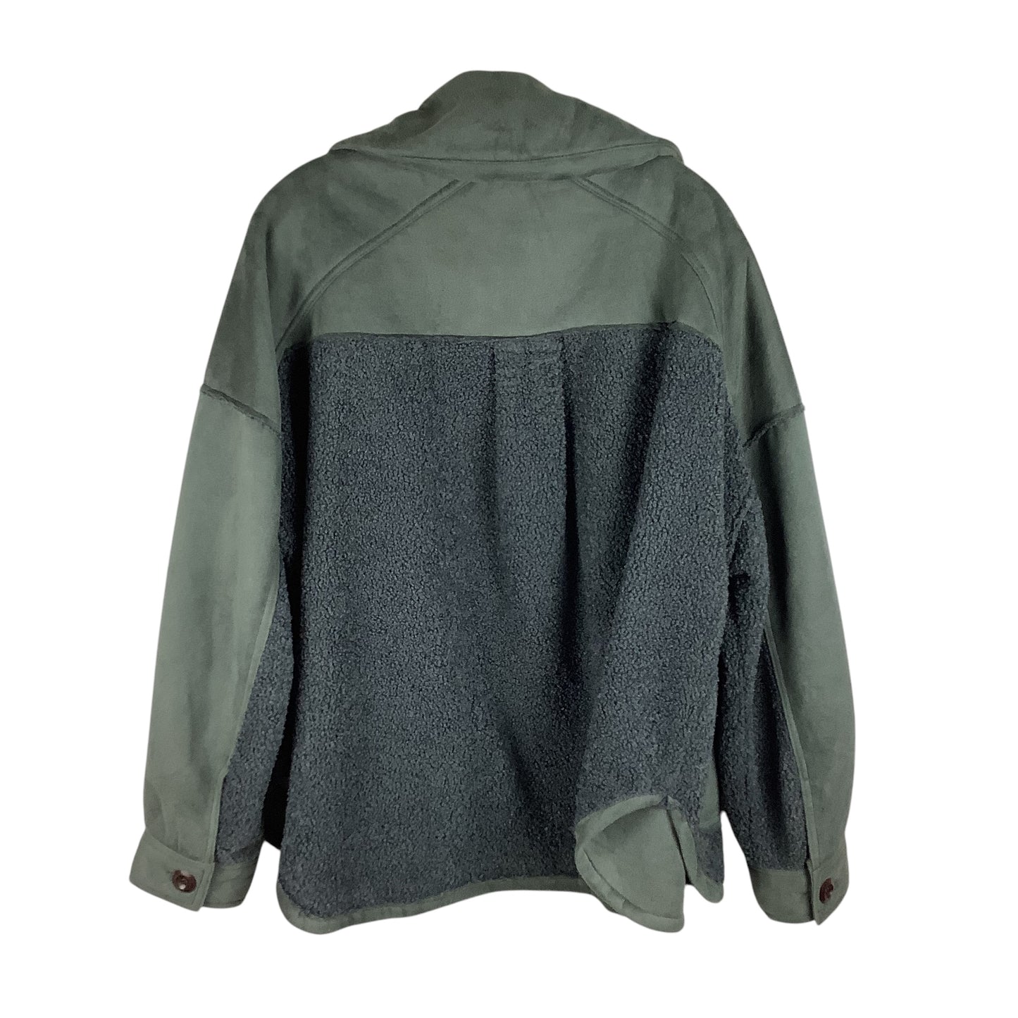 Jacket Shirt By Listicle In Grey, Size: L