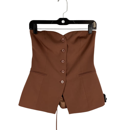 Top Sleeveless By Astr In Brown, Size: Xs