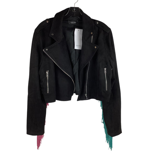 Jacket Moto By Akira In Black, Size: L