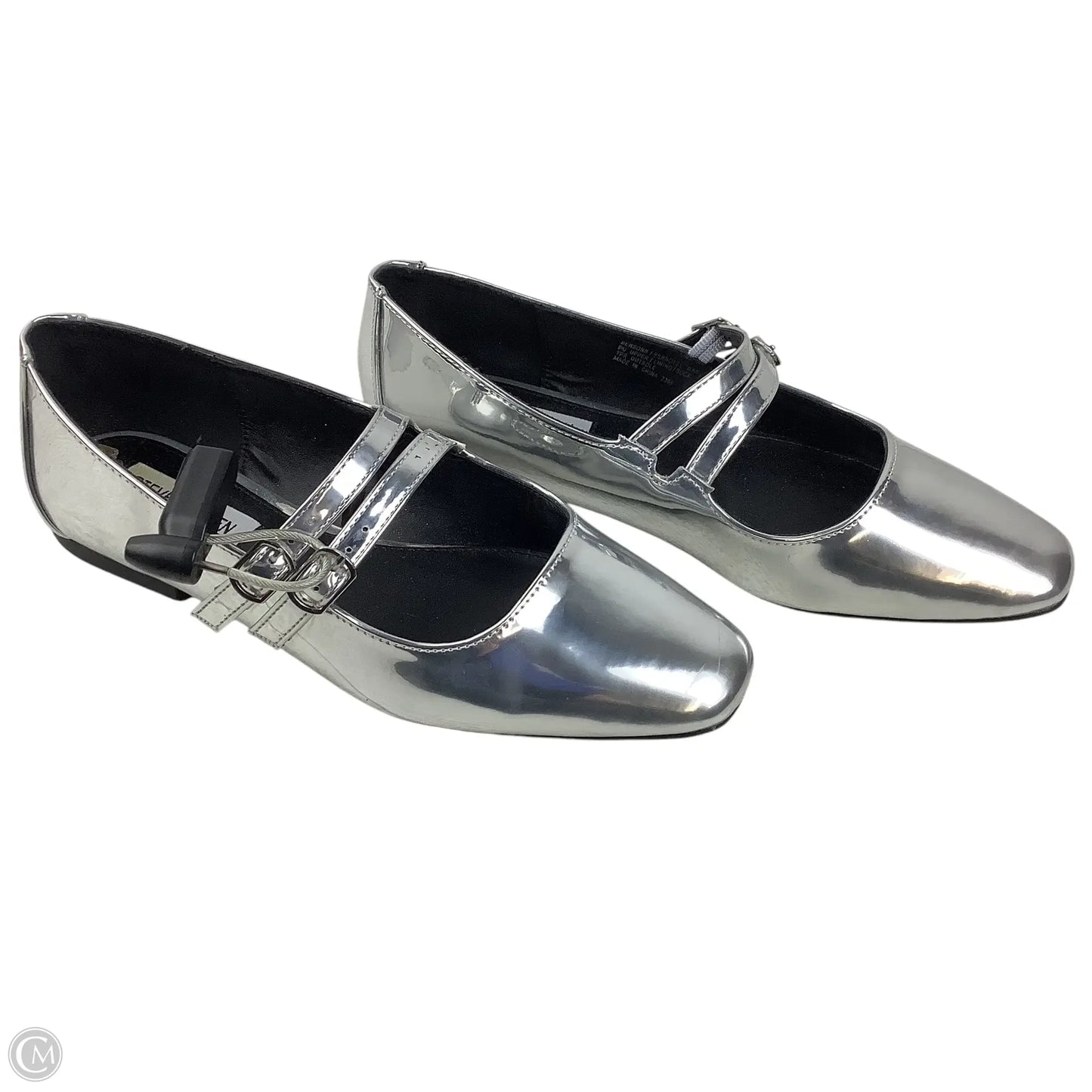 Shoes Flats By Steve Madden In Silver, Size: 8