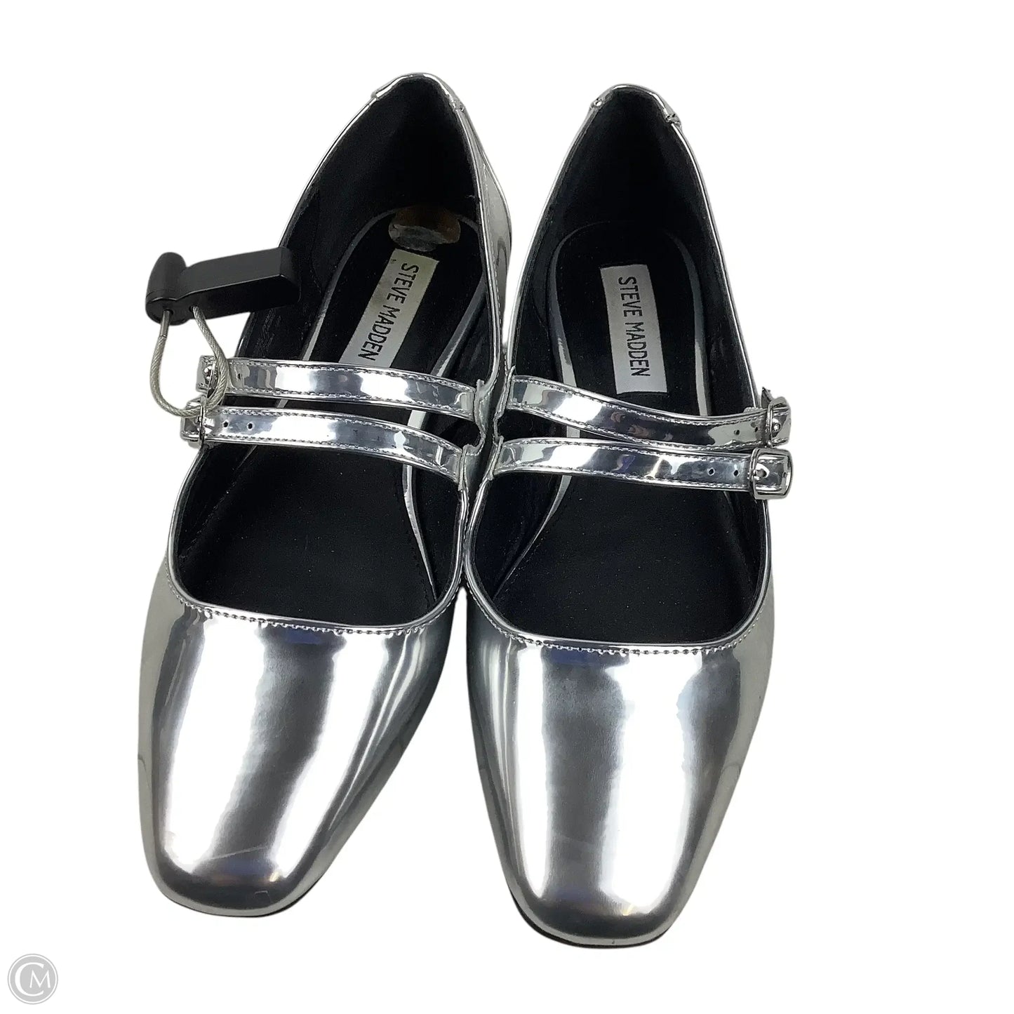 Shoes Flats By Steve Madden In Silver, Size: 8