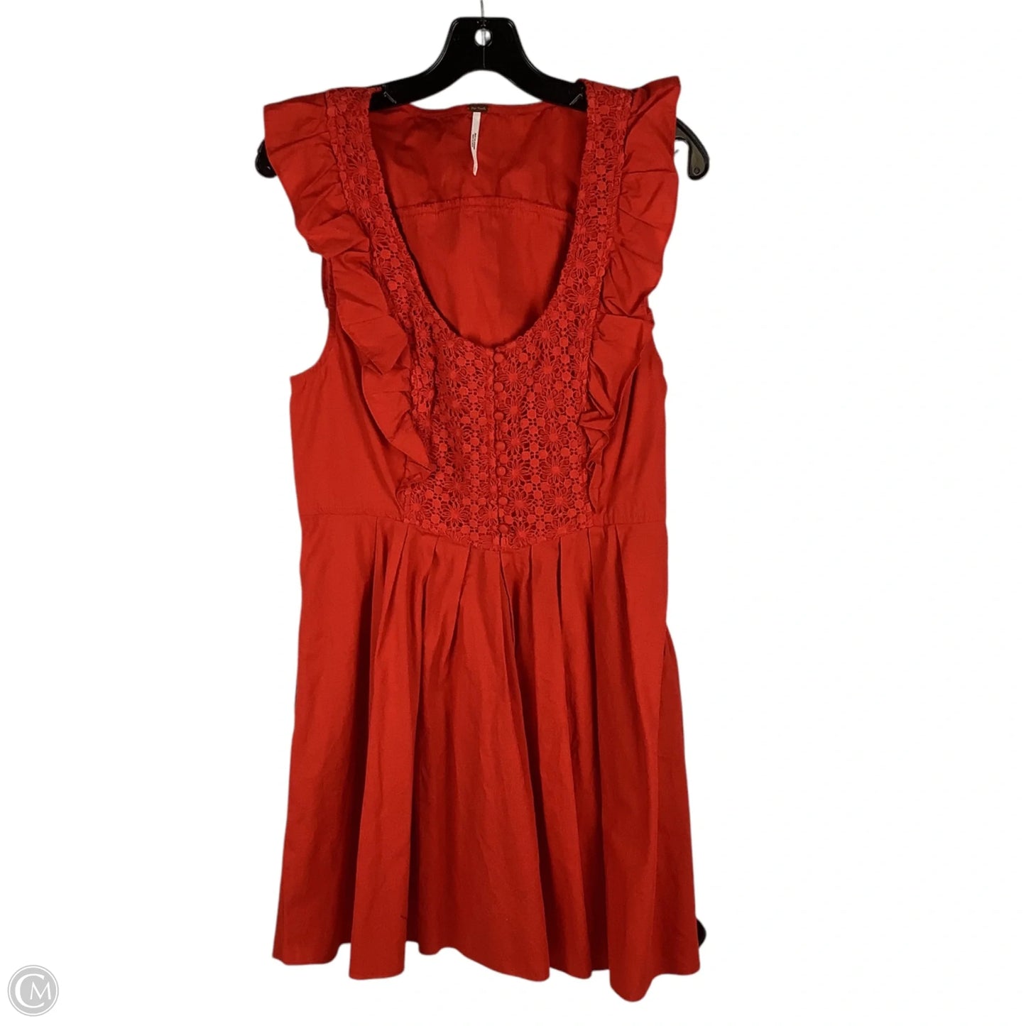 Dress Party Short By Free People In Red Orange, Size: L