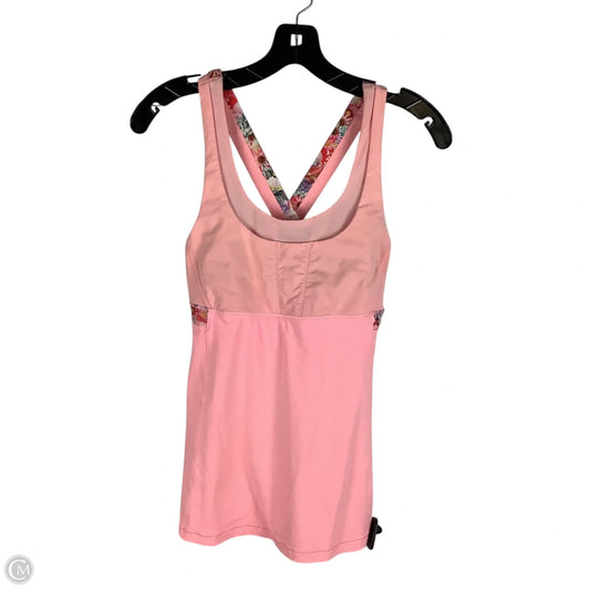 Athletic Tank Top By Lululemon In Pink, Size: 8